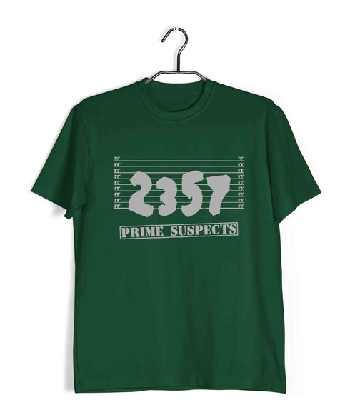 Mathematics Prime Suspects Nerd Wordplay Casual Graphic Printed T-Shirt for Men